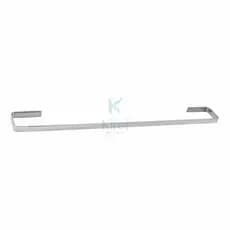 Porta Toalha Banho Quadrado  Inox Suporte Toalheiro Reto