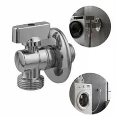 Registro Torneira Maquina Lavar Metal Tanque Filtro Multiuso - Esfera