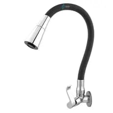 Torneira Gourmet Flexível de Parede METAL Preta Inox Cozinha gourmet Chuveirinho Cozinha Parede