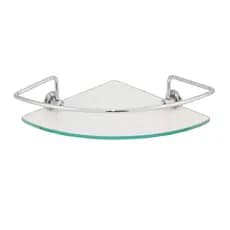 Suporte De Banheiro Shampoo Canto Vidro 6mm Porta Shampoo