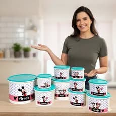 KIt Potes Mantimentos + condimentos Linha Encanto 10 Peças
