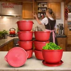 kit 10 potes plastico hermeticos cozinha1 litro cozinha boll