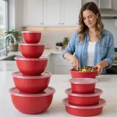 Kit 8 Potes Bowl e Bacias – Armazenar, Servir e Organizar