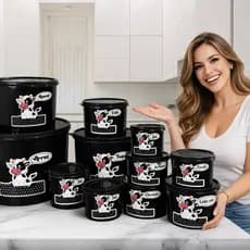 Kit Potes Mantimentos + Potes Condimentos Jogo Com 10 peças
