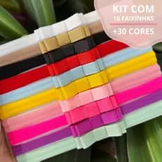 Kit com 10 lacinhos mini duplo para bebês rn tiara laços infantil 0 a 18 meses