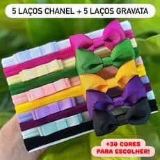 Kit com 10 lacinhos mini duplo + gravata para bebês rn tiara laços infantil 0 a 18 meses