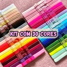 Kit c/ 30 unidades lacinho mini duplo para bebês rn laço infantil