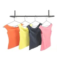 Cabideiro Para Roupas De Parede Arara Dobrável Preto Ninos