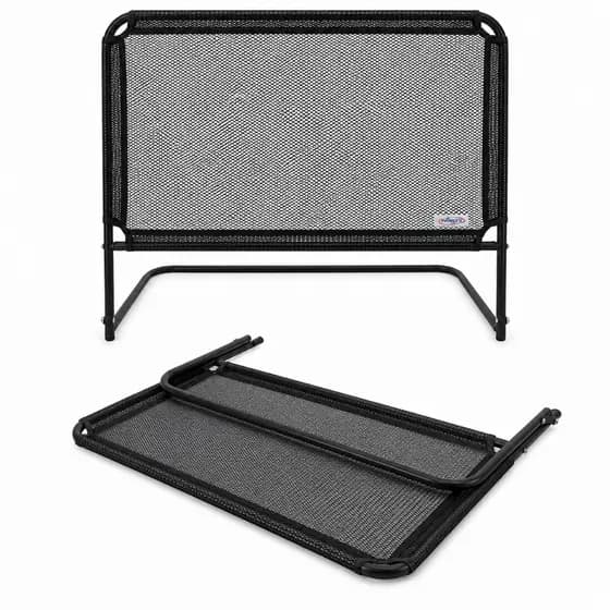 Mini Grade De Proteção Para Cama Box Preta - 67 Cm X 54 Cm - Ninos