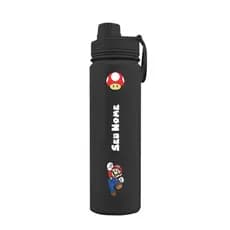 Garrafa Térmica Fresh Com Alça Personalizada Com Nome - Mario Bros