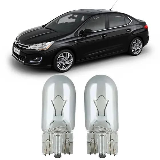 Par Lâmpadas Pingo Original Esmagada T10 12v 5w 2825 Citroen C4 Faroleta Teto Placa Lanterna