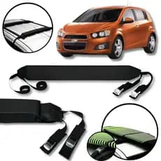 Rack Teto Prancha Surf Carro Com Cinta Chevrolet Sonic