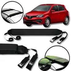 Rack Teto Prancha Surf Carro Com Cinta Toyota Etios