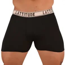 Kit 07 Cuecas Boxer Box de Microfibra LATTITUDE Roupa Masculina Adulto