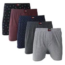 Kit 05 Samba Canção Cueca Short de Dormir Em Liganete Malha Fria