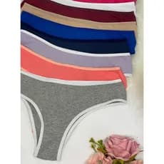 Kit Calcinha Feminina de Algodão Fio Macio Conforto Adulto