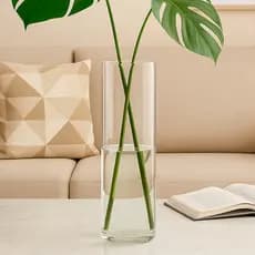 Vaso Cilindro 50x10 Tubo Vidro Resistente Casamento  Chão Decorativo Flor Plantas Transparente Rolha