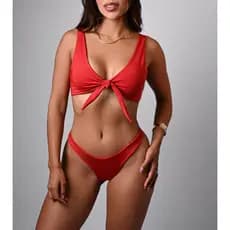 Biquini Alice Amarrar Na Frente Blogueira Asa Delta Fio Duplo Moda Gringa