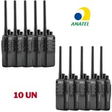 10x Rádio Comunicador INTELBRAS RC3002 G2 - Walkie Talkie HT