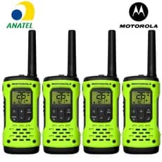 4x Rádio Comunicador Prova D'água Ip67 MOTOROLA T600BR H2O 35KM HT TALKABOUT