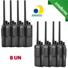 Kit 8x Rádio Comunicador INTELBRAS RC3002 G2 Walkie Talk HT
