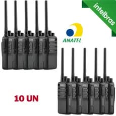Kit 10x Rádio Comunicador INTELBRAS RC3002 G2 Walkie Talk HT