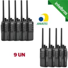 Kit 9x Rádio Comunicador INTELBRAS RC3002 G2 Walkie Talk HT