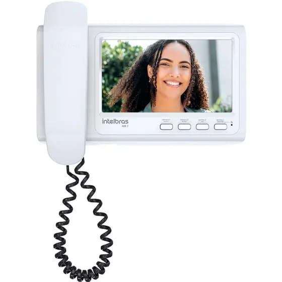 Kit 1 Vídeo Porteiro Interfone IVR 7 + 1 Fechadura FX1500 CINZA INTELBRAS IVR7 FX 1500