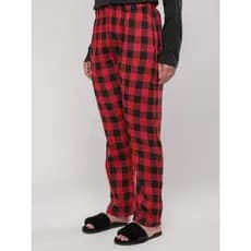 Calça feminina xadrez flanela com bolso