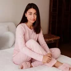 Pijama Feminino Inverno Pele de Pêssego PV | Conjunto Manga Longa