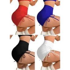 Kit 4 Shorts Empina Bumbum Zero Transparencia CÓS ALTO Legging Empina Bumbum Fitness Academia Crossfit