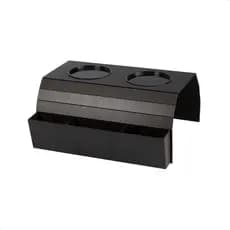 Esteira para Braço de Sofá com Porta Copo Apoio para Controle MDF Pintada Marrom Resistente