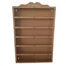 Expositor de Esmaltes MDF Cru Manicure P/ 100 Unidades