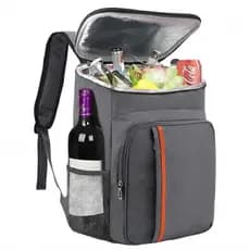 Mochila Térmica Viagem Impermeável Cinza