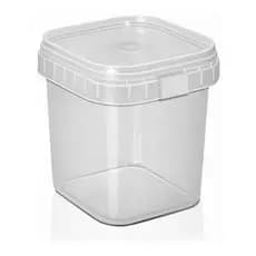 Pote Quadrado Com Lacre Bolo No Pote Mel Tempero Descartável 220ml  BPA Free - 100 unidades