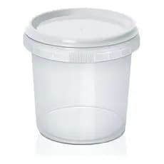 Pote Redondo Com Lacre Bolo No Pote Descartável 220ml Embalagem 100 unid Não Vaza BPA Free Sorvete Mel