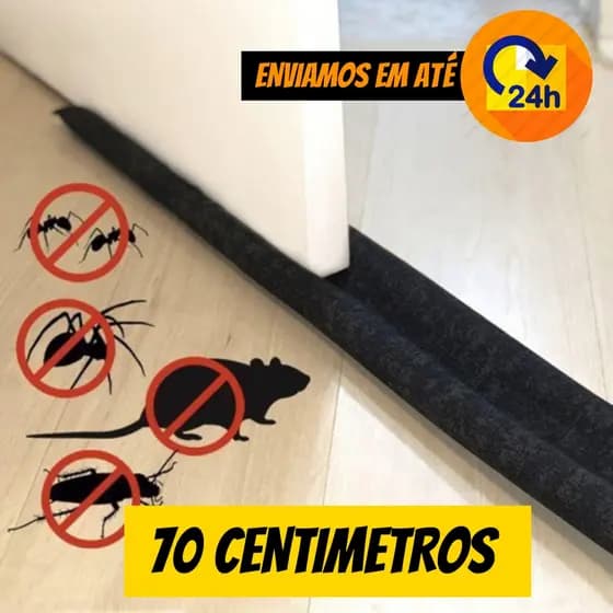 Protetor Rolinho 70 Cm Veda Porta Contra Insetos