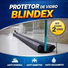 Kit 2 Protetores Veda Porta Vidro Blindex 50 Cm Até 2,10 cm Metros Todos Os Tamanhos Contra Insetos