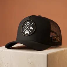 Boné Trucker Premium Comboy Masculino Redinha Moda Country Simprão Farm Agro Telinha Aba Curva Versátil Original