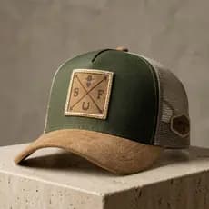 Boné Country Trucker Simprão Farm Verde Aba Curva Agro Ajustável Original