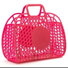 Kit 2 Bolsas Feminina  PVC Siliconada Moda Praia
