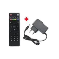 Controle remoto universal caixa/Box de smart TV + Fonte de alimentação Kit 5v - 2Amp