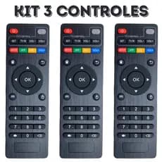 Controle Remoto para TV Compatível, Prático e de Alta Qualidade B.0x Kit com 3 Controles