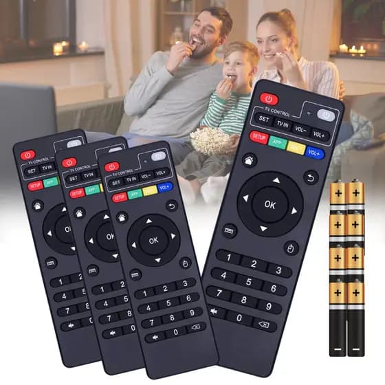 Kit 4 Unidades Controle Remoto Para Tv Botões Inteligentes Box Aparelho