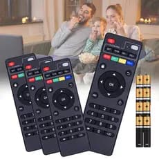 Kit 4 Unidades Controle Remoto Para Tv Botões Inteligentes Box Aparelho