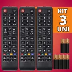 Controle Remoto Compatível Com Samsung Tv 4K Smart Hub - Escolha Seu Kit