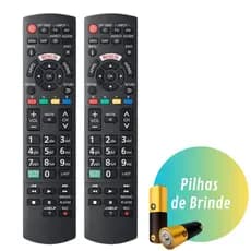 Kit Controle Remoto Para Tv Panasonic Smart Viera Tecla Netflix