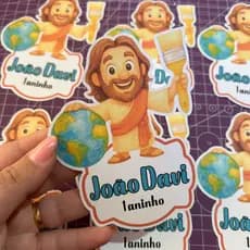 Aplique para Centro de Mesa personalizado - Todos os temas! Com nome e idade - Lembrancinhas personalizadas!