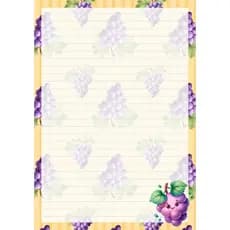 Papel de Carta Frutas 40 ou 100 folhas