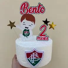 Topo de Bolo Fluminense1 - Topper de Bolo Personalizado Fluminense1